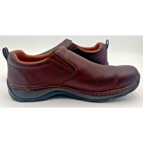 Red Wing #8702 Brown Leather Safety Toe Slip On Shoes Men\'s Sz 11 D Jungle Moc